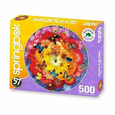 Puzzle - Colorful Bloom Round 500 Piece