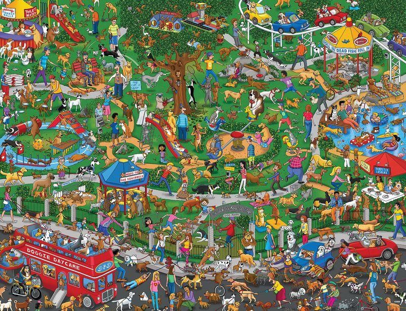 Puzzle - The Dog Park 500 Pcs