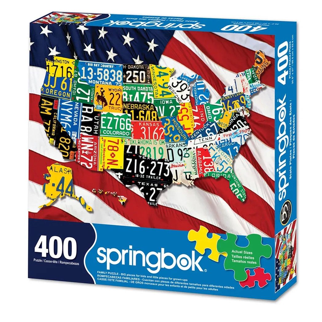 Puzzle - State Plates 400 Piece