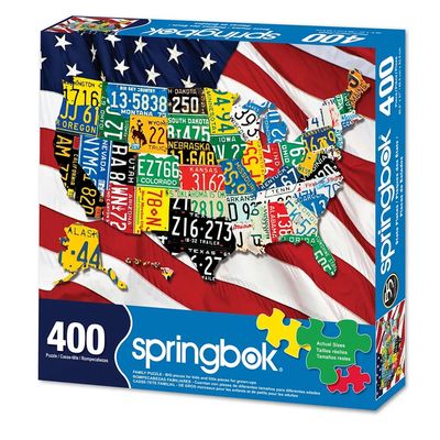 Puzzle - State Plates 400 Piece