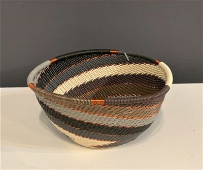 Telephone Wire Small Round Bowl