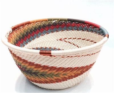 Bridge For Africa Telephone Wire Small Round Bowl
