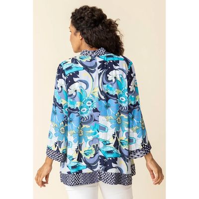 Palm Beach Mix Kimono Coverup