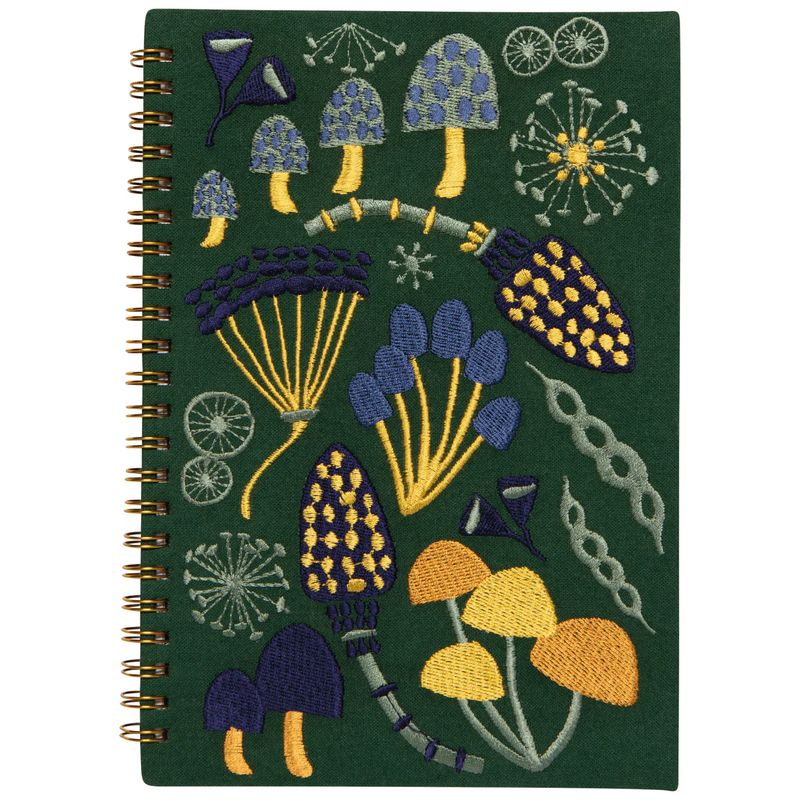 Notebook, Ring Bound Embroidered - Wildgrove