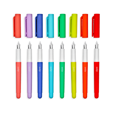 Ooly Color Write Fountain Pens - Set Of 8