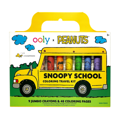 Peanuts Snoopy School Coloring Travel Kit