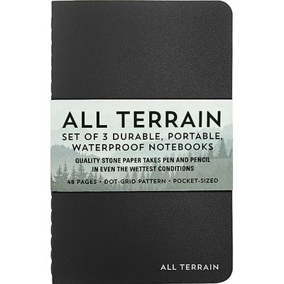 Peter Pauper Press All Terrain Waterproof Notebook Set/3