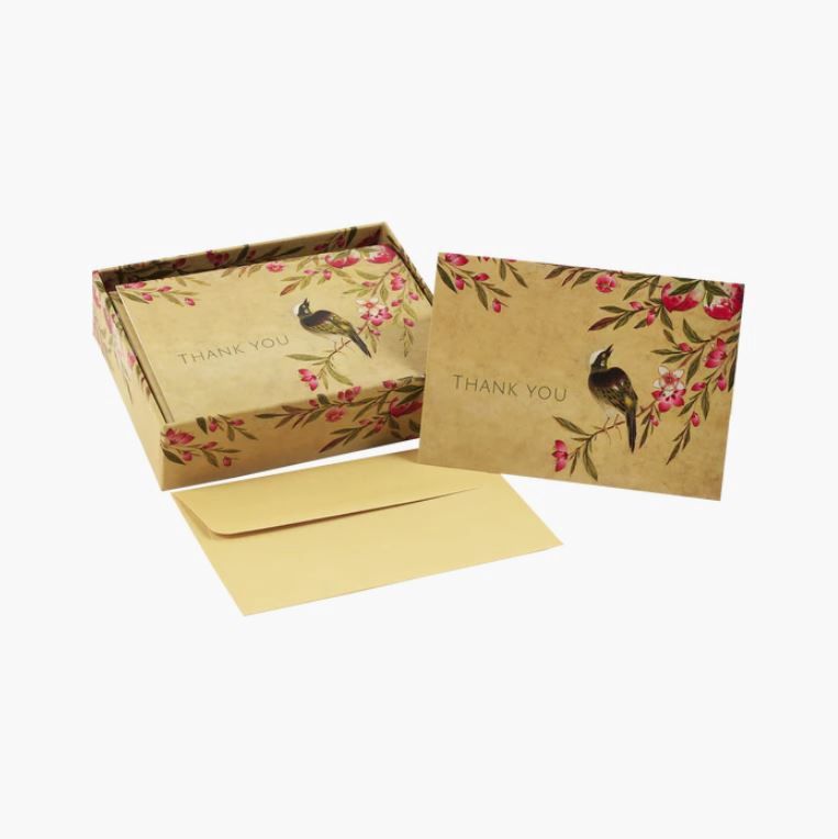 Note Cards-Peach Blossoms Thank You