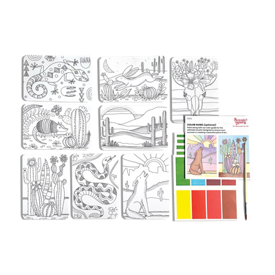 Ooly Scenic Hues DIY Watercolor Art Kit-Desert Getaway