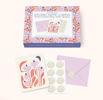 Studio Note Cards w/Wax Seals - Keep Blossoming