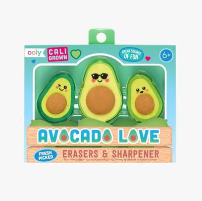 Avocado Love Erasers &amp; Sharpener