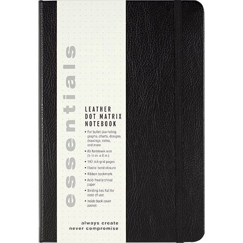 Essentials Dot Matrix Notebook-Large A5 Size