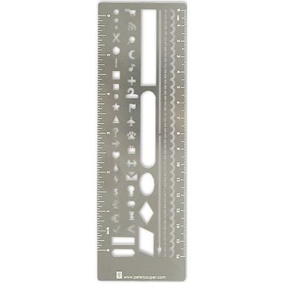 Peter Pauper Press Metal Stencil Bookmark