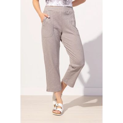 Cotton Slub Pocket Capri