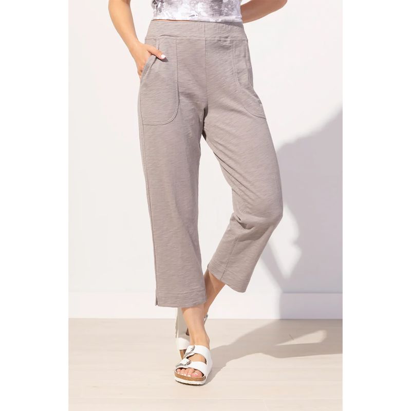 Cotton Slub Pocket Capri