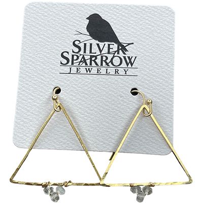Brass Triangle w/Crystal