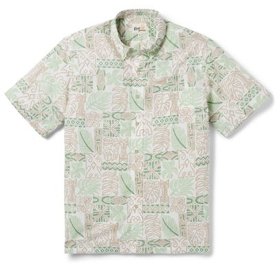 South Pacific Tapa - Button Front Men&#39;s Shirt