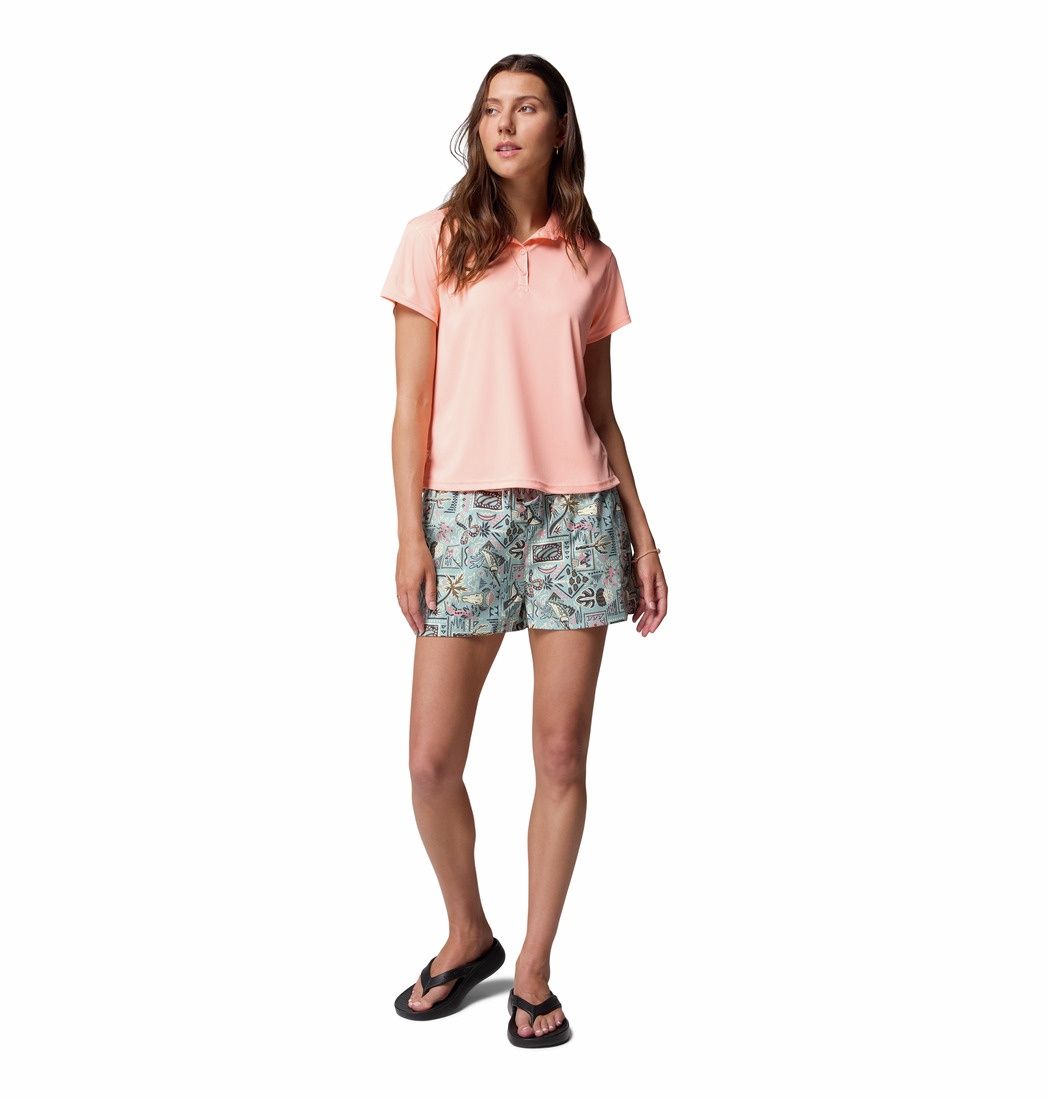 Rugged Water Printed Women&#39;s Short, Color: Crushed Blue Bajabound, Size: Small