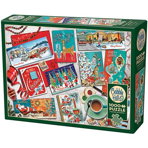 Puzzle-Mid Mod Season&#39;s Greetings 1000 Piece