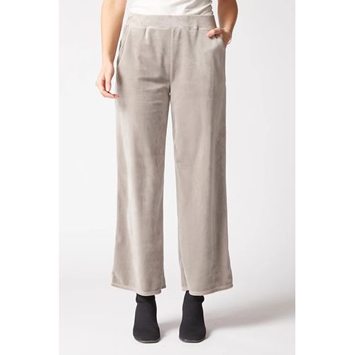 Cozy Velour Spandex Zen Pant, Color: Latte, Size: XS