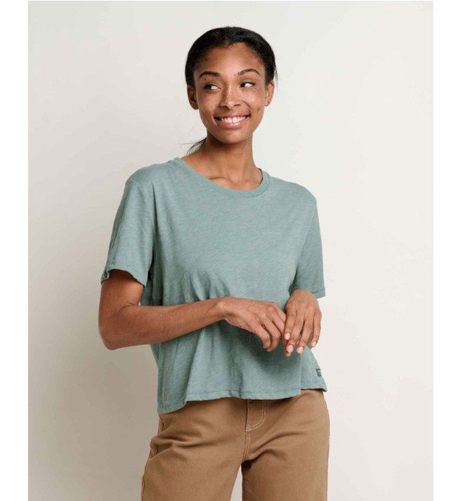 W&#39;s Boundless Jersey Crew, Color: Laurel, Size: XS