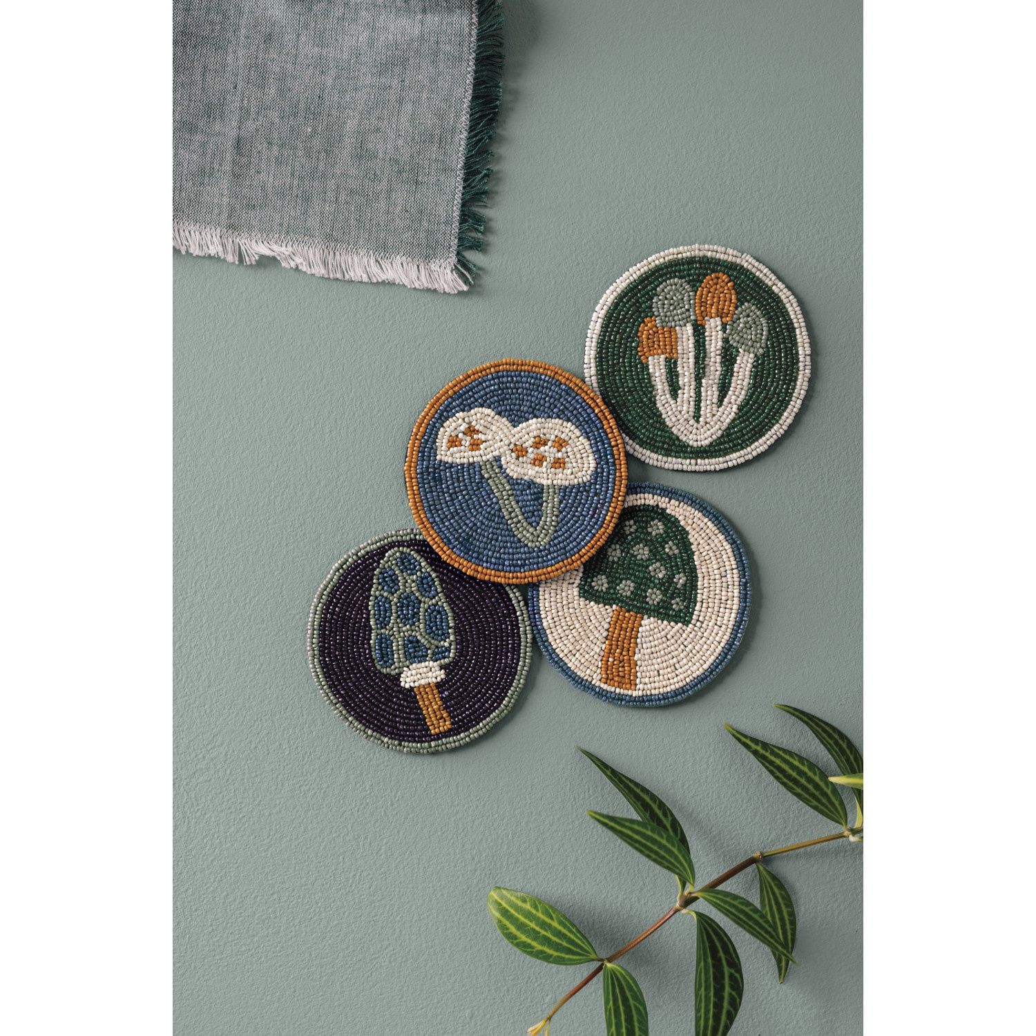 Beaded Coaster Set of 4 - Wildgrove