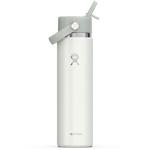 24 Oz Wide Mouth Hydro Flask w/Flex Straw Cap