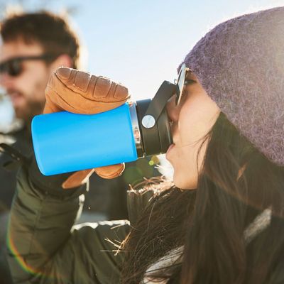 16 Oz Wide Hydro Flask w/Flex/Sip Lid (Coffee)