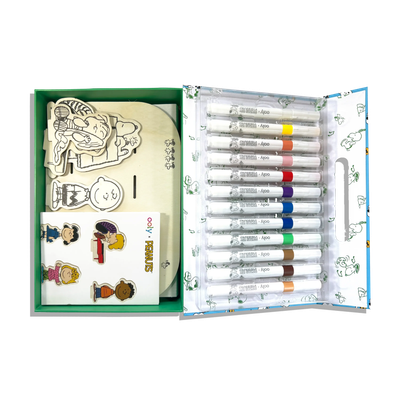 Ooly Peanuts Color-In Wooden Scene Kit