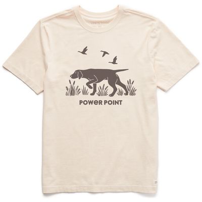 Men&#39;s Power Point Hunting Dog Short Sleeve Tee Shirt