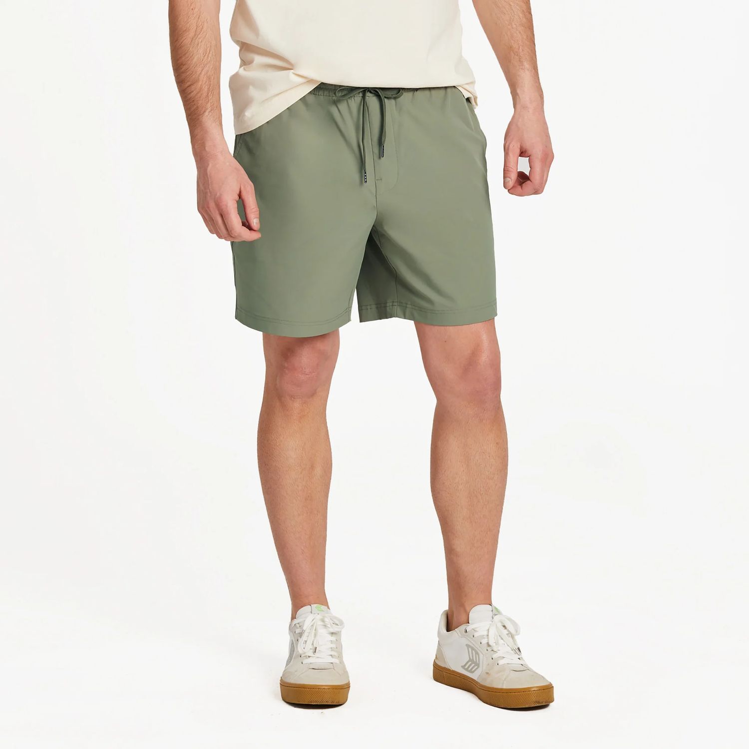 Men's Solid Everyday Short, Color: Moss Green, Size: Large