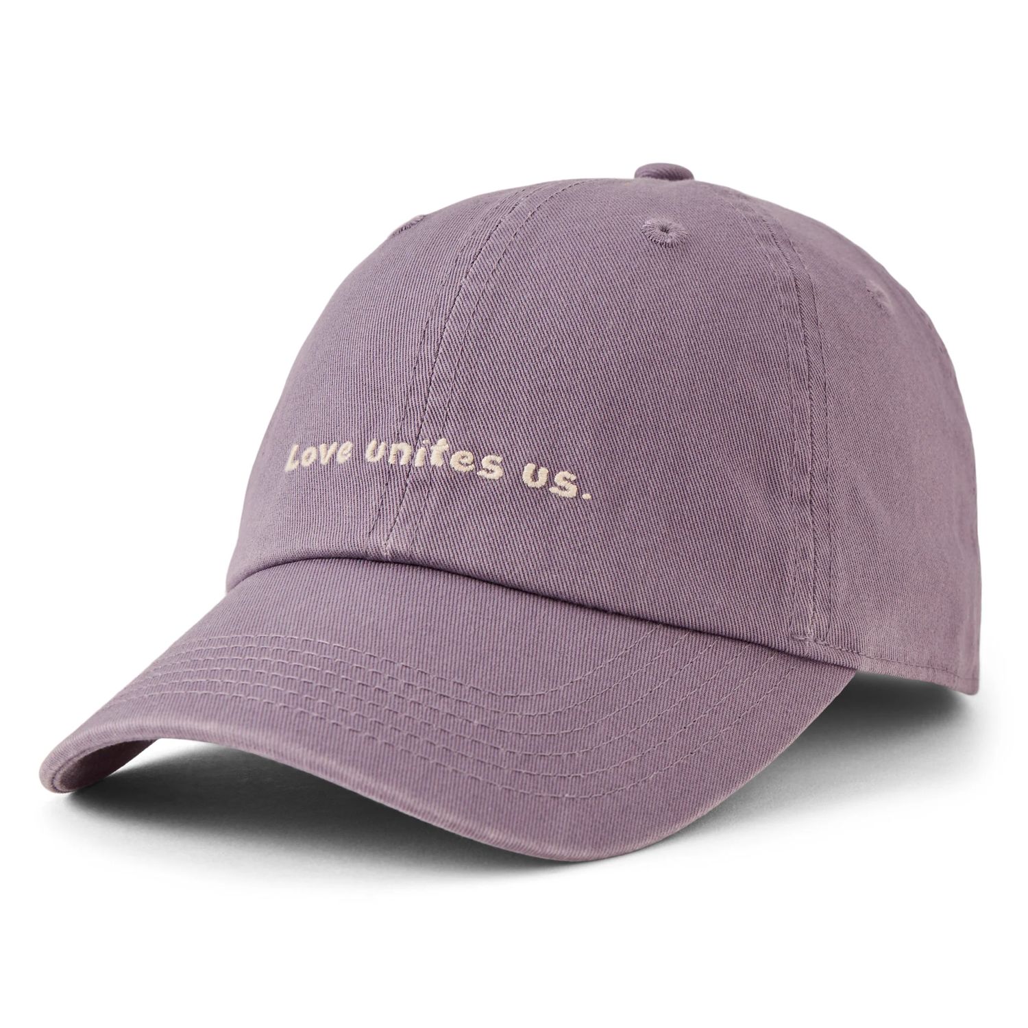Adult Unisex Vintage Love Unites Us Chill Cap, Color: Dusk Purple, Size: OS