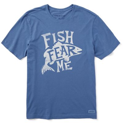 Men&#39;s Typeout Fish Fear Me Short Sleeve Tee Shirt