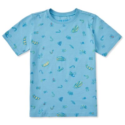 Doodle Bug Pattern Short Sleeve Toddler Tee Shirt
