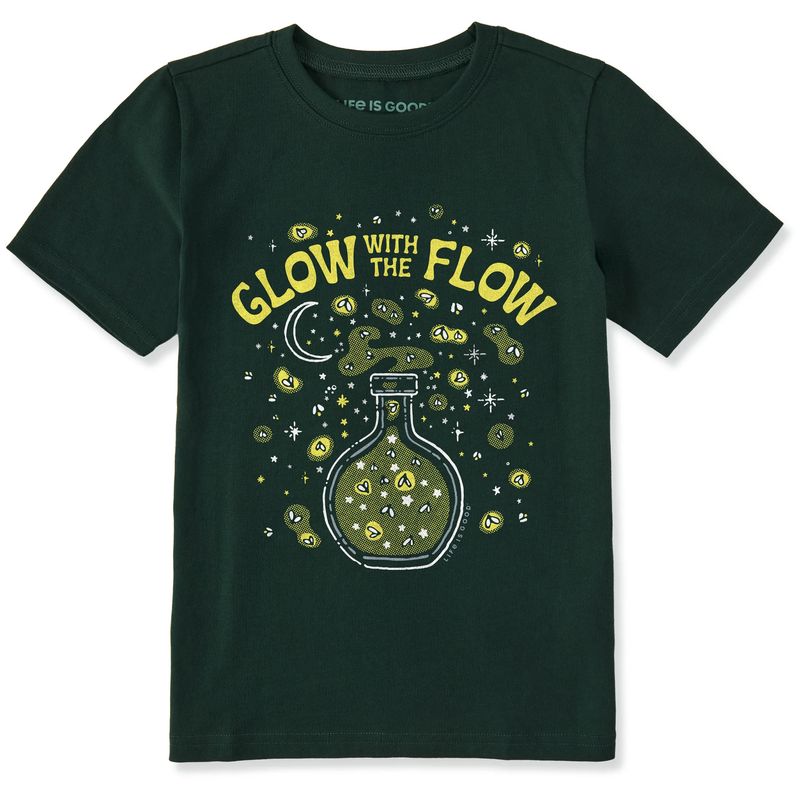 Kids Glow With The Flow Short Sleeve Tee Shirt