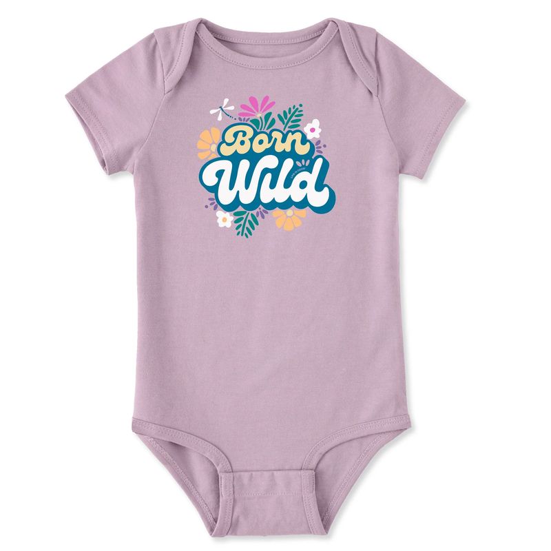 Infant Born Wild Short Sleeve Bodysuit