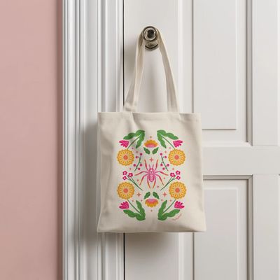 Squidly Designs Tote Bag, Scorpion &amp; Spider
