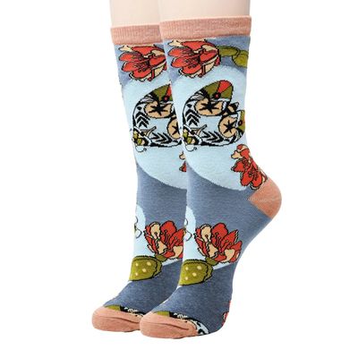 Women&#39;s Crew Socks, Cactus Breeze