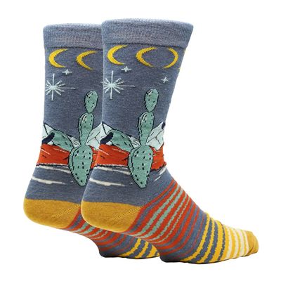 Sock It Up Men's Crew Socks, Desert Nights