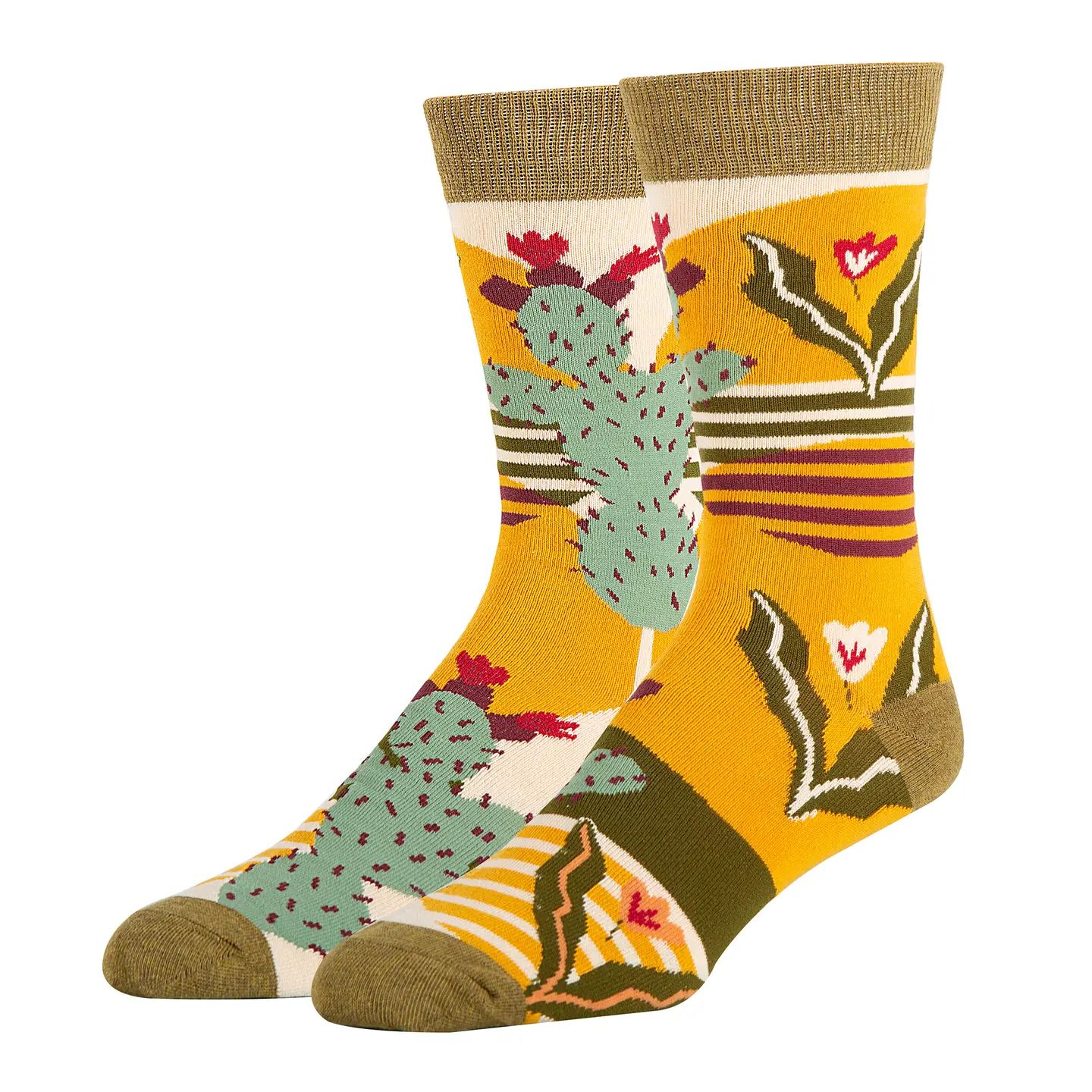 Men&#39;s Crew Socks, Sol De Cactus