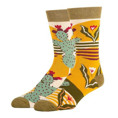 Men&#39;s Crew Socks, Sol De Cactus
