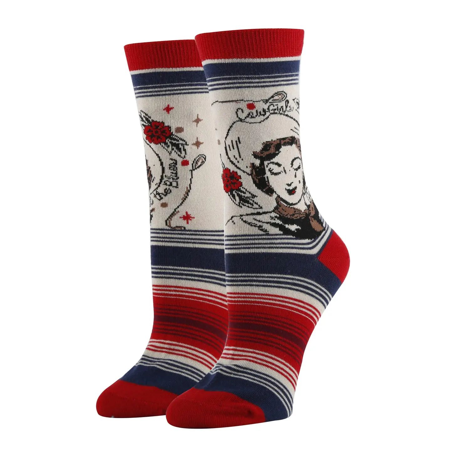Women&#39;s Crew Socks, Cowgirls Cry
