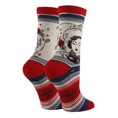 Sock It Up Women's Crew Socks, Cowgirls Cry