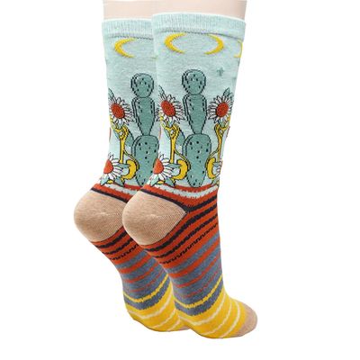 Sock It Up Women's Crew Socks, Desert Nights