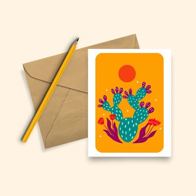 Greeting Card, Prickly Pear
