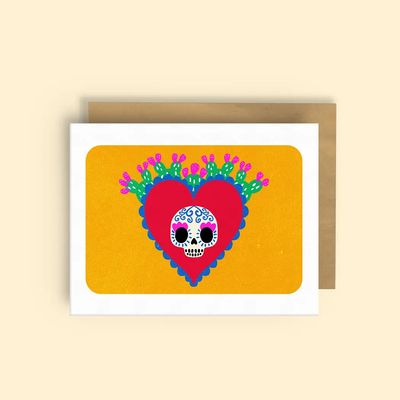 Greeting Card, Sugar Skull