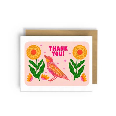 Greeting Card, Thank You Bird
