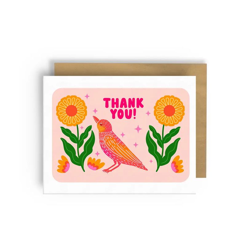 Greeting Card, Thank You Bird