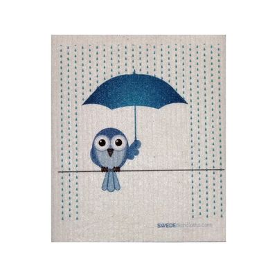 Swede Dishcloth - Bluebird in Rain
