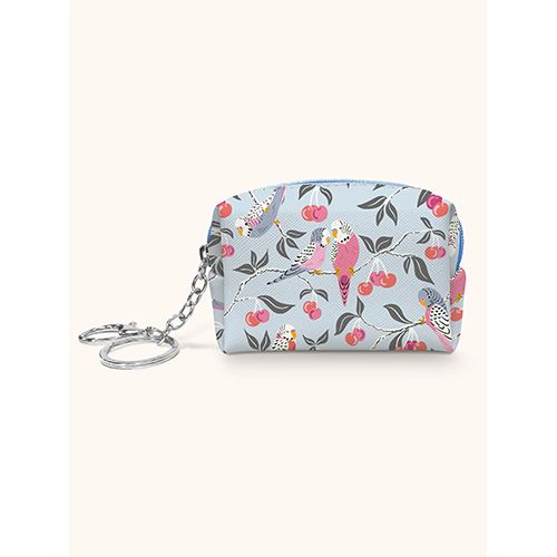 Key Chain Pouch, Pattern: Birds in the Cherry Tree
